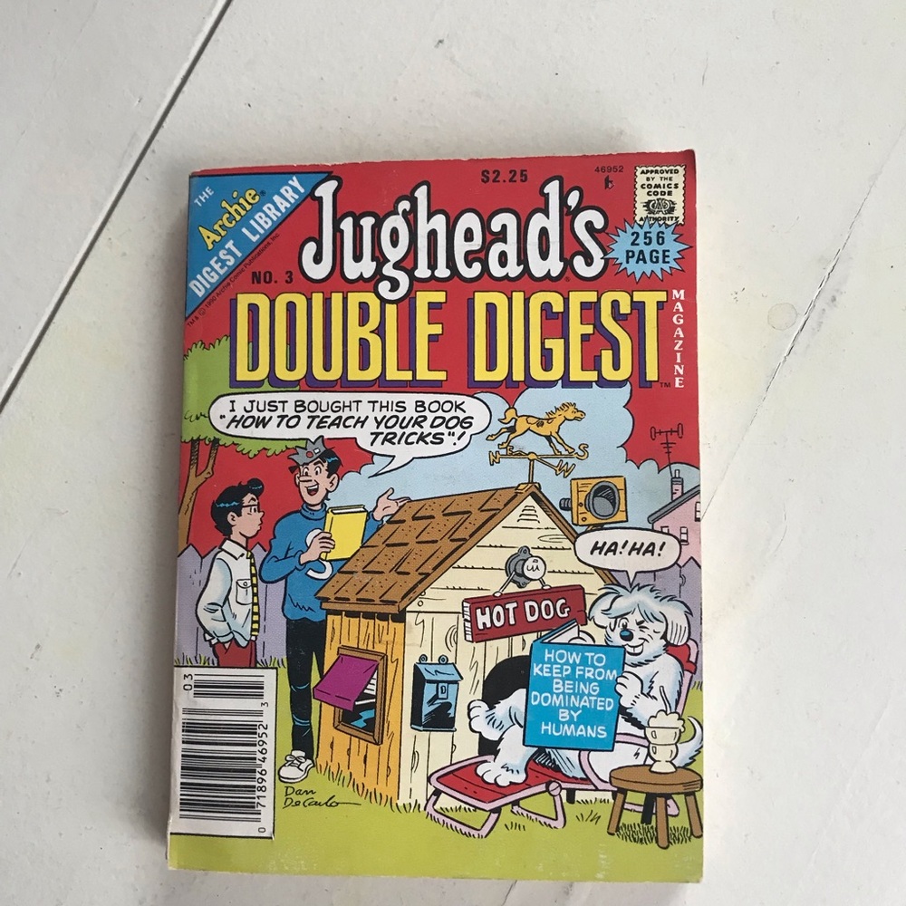 Jughead's Double Digest Comic Book #3 - Red & Yellow Cover